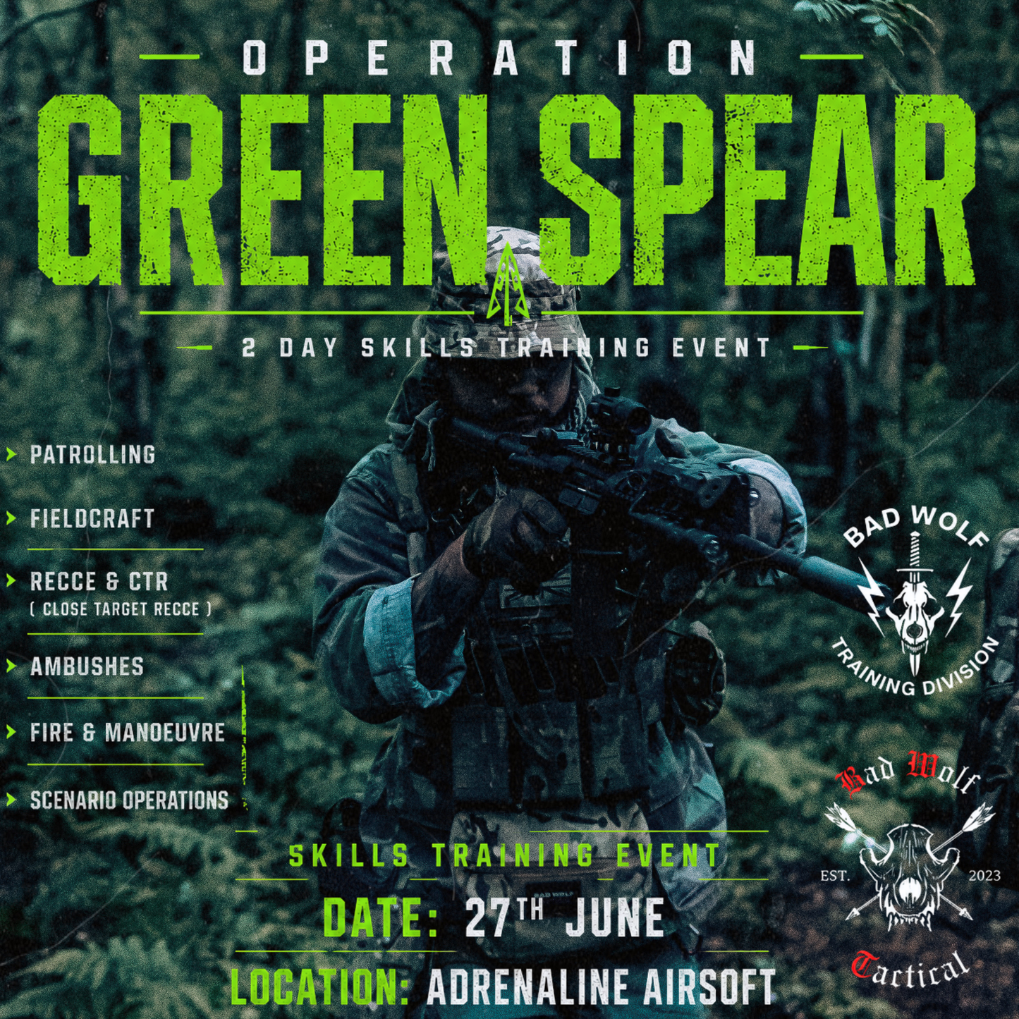 OP GREEN SPEAR : Green Skills Training Event